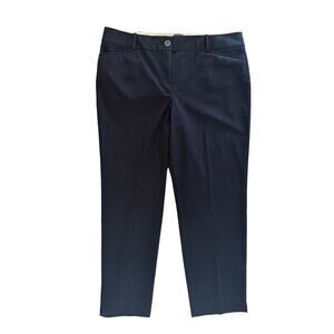 Talbots The Perfect Crop Pants Black Women's Size 10 Chino Dress Pants Career